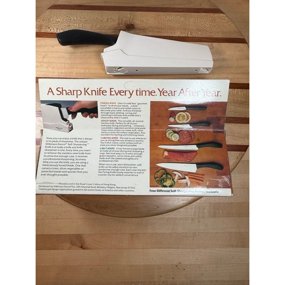 Wilkinson Sword Self-Sharpening Utility Knife Stainless Steel Vintage with Case